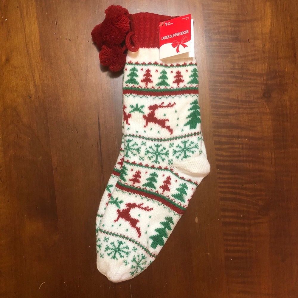 Ladies Holiday Slipper Socks - NWT